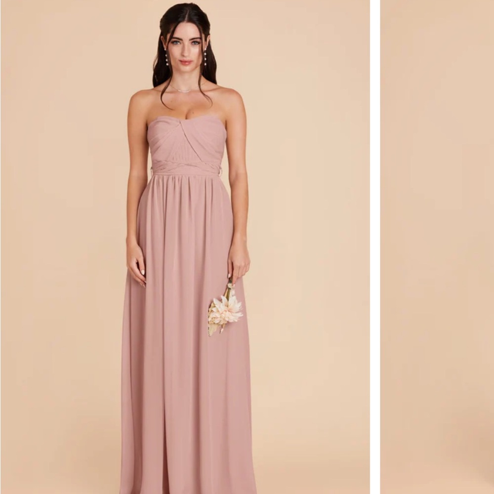Birdy Grey Convertible Strapless Chiffon Gown - English Rose (Large)